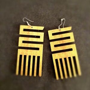 Wooden earrings